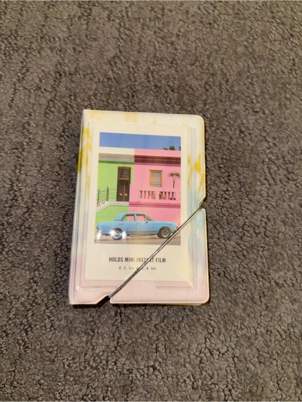 Urban Outfitters Pastel Gradient Mini Film Wallet - Pink & Yellow